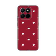Zastitna ultra tanka (skin) maska / futrola PRINT - Honor X7d 4G/400 Smart 5G Burgundy Hearts.