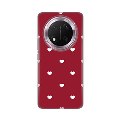 Zastitna ultra tanka (skin) maska / futrola PRINT - Huawei Honor Magic 7 lite Burgundy Hearts.