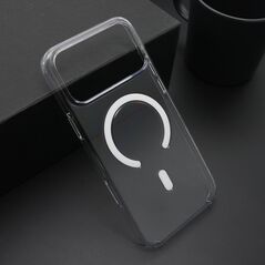 Zastitna maska (futrola) AMBER CLEAR MagSafe - iPhone 17 Pro Max (6.9) providna (MS).