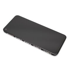 LCD displej (ekran) - Samsung A115 Galaxy A11 + Touch screen + okvir crni Full ORG EU (GH81-18760A) (MS).