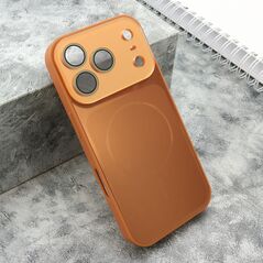 Zastitna maska (futrola) COLOR METAL MagSafe II - iPhone 17 Pro narandzasta (MS).