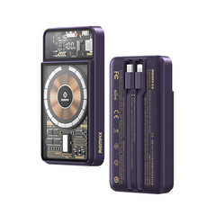 Univerzalna Back Up Baterija prenosiva baterija REMAX Phantom Series RPP-580 PD 20W+QC 22.5W 10000mAh ljubicasti.
