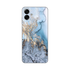 Zastitna silikonska maska (futrola) PRINT - Samsung A075F Galaxy A07 Blue Gold Marble.