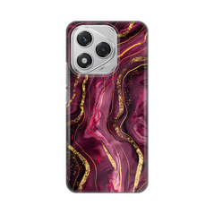 Zastitna silikonska maska (futrola) PRINT - Huawei Honor 400 Lite Burgundy.
