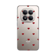 Zastitna silikonska maska (futrola) PRINT - Xiaomi Redmi Note 15 Pro 5G Red Hearts.