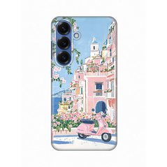 Zastitna silikonska maska (futrola) PRINT - Samsung S931 Galaxy S25 Pink Italy.
