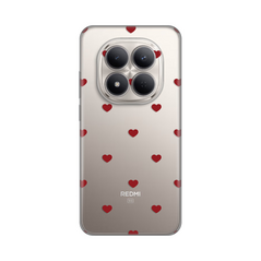Zastitna silikonska maska (futrola) PRINT - Xiaomi Redmi Note 15 Pro Plus 5G Red Hearts.