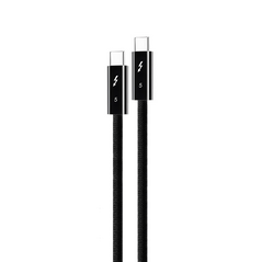 Data kabl Coteci Thunderbolt OF-065 120Gbps 240W 4k PD Type C na Type C crni 0.25m.