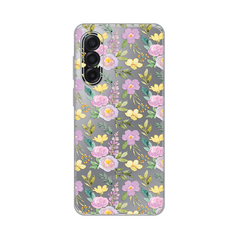 Zastitna ultra tanka (skin) maska / futrola PRINT - Samsung A175 Galaxy A17 Soft Flowers.