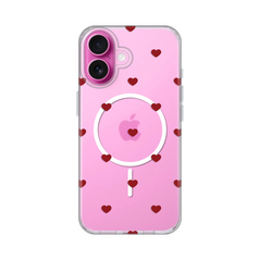 Zastitna maska (futrola) print Magsafe - iPhone 16 6.1 Red Hearts.