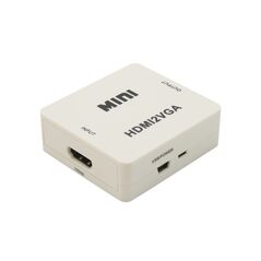 Adapter HDMI na VGA+audio beli MINI (MS).