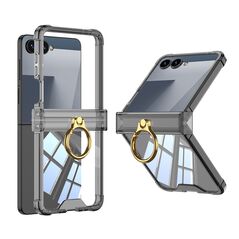 Zastitna maska (futrola) RING LINES II - Samsung F751B Galaxy Z Flip 7 5G crna (GKK case) (MS).