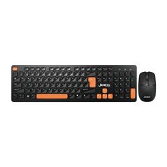 Tastatura bezicna i mis bezicni WS750 crno-narandzasta JEDEL (MS).