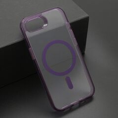Zastitna maska (futrola) COLOR okvir MagSafe - iPhone 16e/17e (6.1) ljubicasta (MS).
