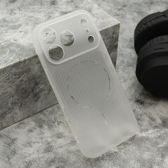 Zastitna maska (futrola) AIR STRIPE - iPhone 17 Pro bela (MS).
