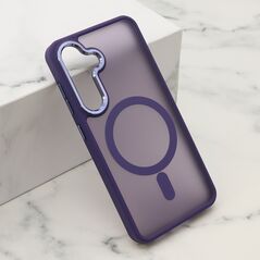 Zastitna maska (futrola) SILKY MAGSAFE - Samsung S921 Galaxy S24 5G ljubicasta (MS).