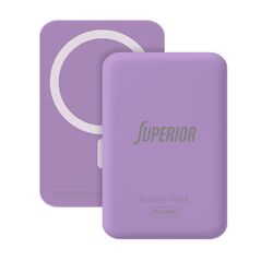Univerzalna Back Up Baterija MagSafe Superior 15W 5000 mAh ljubicasti (MS).