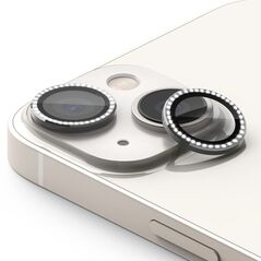 stita - kameru DIAMOND iPhone 15 (6.1)/iPhone 15 Plus (6.7) srebrna (MS).