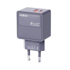 Kuciste punjaca MOXOM MX-HC286 Type C + USB 20W sivi (MS).