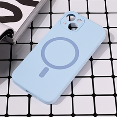 Zastitna maska (futrola) Magsafe Pure color - iPhone 14 svetlo plava.