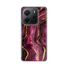 Zastitna silikonska maska (futrola) PRINT - Xiaomi Redmi Note 14 4G (SRB) Burgundy.