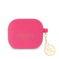Zastitna maska (futrola) Guess Silicone - Airpods 3 4G Charm pink (GUA3LSC4EF).