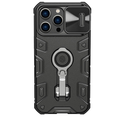 Zastitna maska (futrola) Nillkin CamShield Armor Pro Magnetic - iPhone 14 Pro crna.