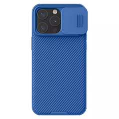 Zastitna maska (futrola) Nillkin CamShield Pro - iPhone 15 Pro 6.1 plava.