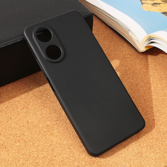 Zastitna silikonska maska (futrola) Ultra Thin - Oppo A58 mat crna.