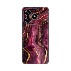 Zastitna silikonska maska (futrola) PRINT - Huawei Honor X5c Plus Burgundy.