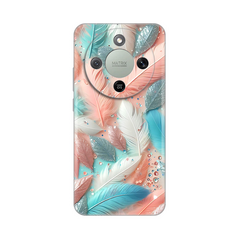 Zastitna silikonska maska (futrola) PRINT - Huawei Honor Magic 8 Lite Pastel Feathers.