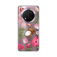 Zastitna silikonska maska (futrola) PRINT - Huawei Honor Magic 7 lite Coconut Paradise.
