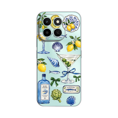 Zastitna silikonska maska (futrola) PRINT - Huawei Honor X6c Mediterranean Martini.