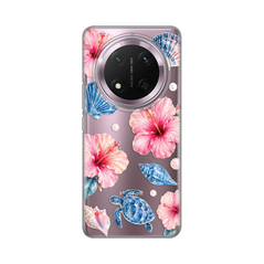 Zastitna ultra tanka (skin) maska / futrola PRINT - Huawei Honor Magic 7 lite Hibiscus Sea.