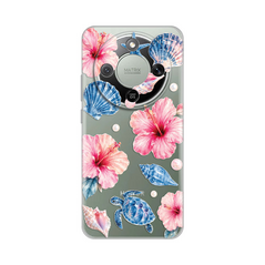 Zastitna ultra tanka (skin) maska / futrola PRINT - Huawei Honor Magic 8 Lite Hibiscus Sea.