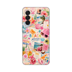 Zastitna ultra tanka (skin) maska / futrola PRINT - Samsung A175 Galaxy A17 Beach Please.