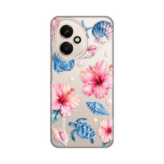 Zastitna ultra tanka (skin) maska / futrola PRINT - Huawei Honor 400 Hibiscus Sea.