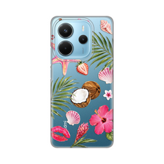 Zastitna silikonska maska (futrola) PRINT - Xiaomi Redmi Note 14 4G (SRB) Coconut Paradise.