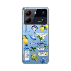Zastitna silikonska maska (futrola) PRINT - ZTE Blade A54 Mediterranean Martini.