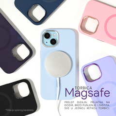 Zastitna maska (futrola) Magsafe Pure Plus - iPhone 15 Pro 6.1 plava.