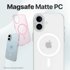 Zastitna maska (futrola) Magsafe mat PC - Samsung A065F Galaxy A06 roze.