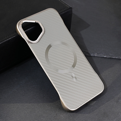 Zastitna maska (futrola) Magsafe Carbon - iPhone 16 Plus 6.7 siva.
