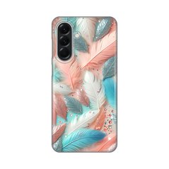 Zastitna silikonska maska (futrola) PRINT - Samsung A566 Galaxy A56 5G Pastel Feathers.