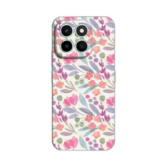 Zastitna silikonska maska (futrola) PRINT - Huawei Honor X6c Watercolor Flowers.