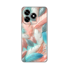 Zastitna silikonska maska (futrola) PRINT - Huawei Honor X5c Plus Pastel Feathers.