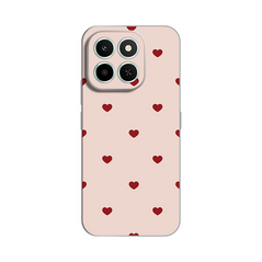 Zastitna silikonska maska (futrola) PRINT - Huawei Honor X6c Beige Hearts.
