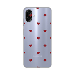 Zastitna silikonska maska (futrola) PRINT - Samsung A075F Galaxy A07 Red Hearts.