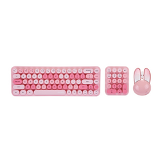 Combo mis i tastatura Coteci 84019 pink.