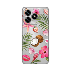 Zastitna silikonska maska (futrola) PRINT - Huawei Honor X5c Plus Coconut Paradise.