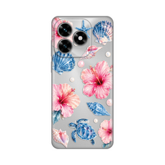 Zastitna ultra tanka (skin) maska / futrola PRINT - Huawei Honor X5c Plus Hibiscus Sea.